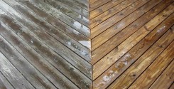 wood deck cleaning